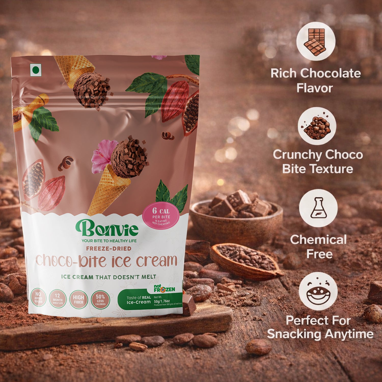 Freeze Dried Choco Bite Ice Cream