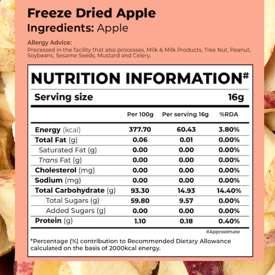 Freeze Dried Apple Snacks - Pack Of 2