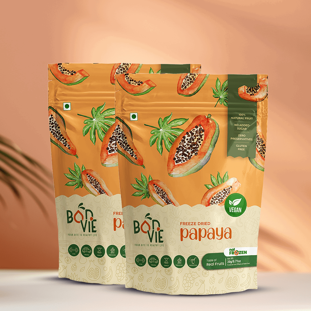 Freeze Dried Papaya - Pack Of 2