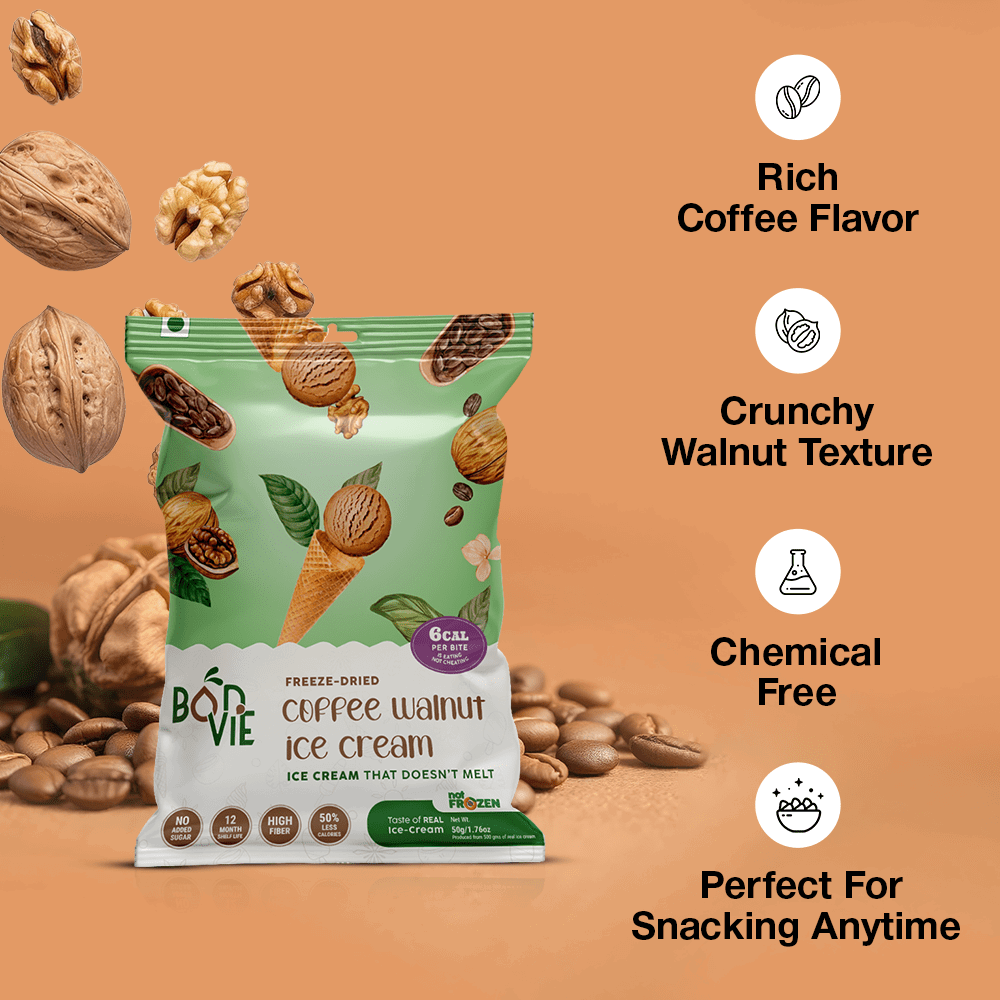 Freeze Dried Coffee Walnut Ice Cream