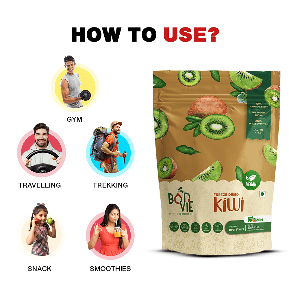 Freeze Dried Kiwi Snacks