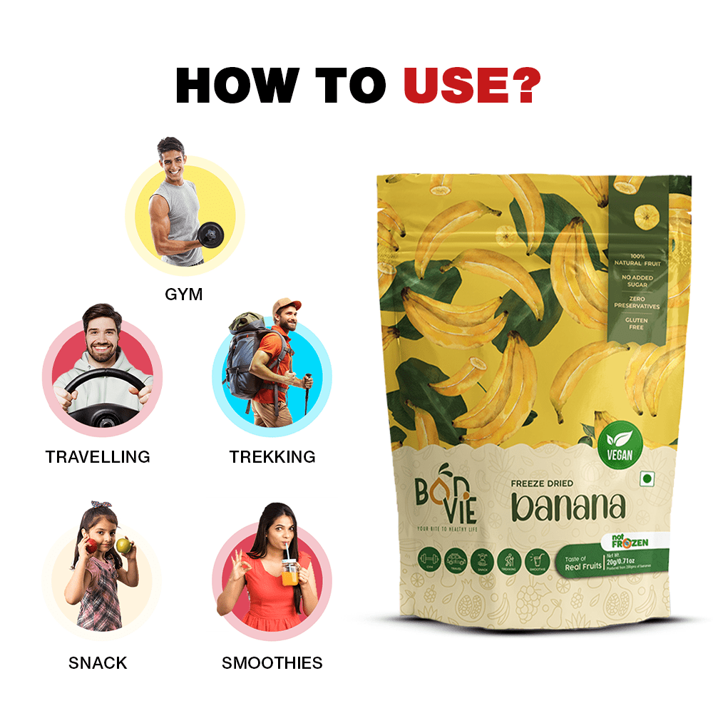 Freeze Dried Banana Snacks - Pack Of 2