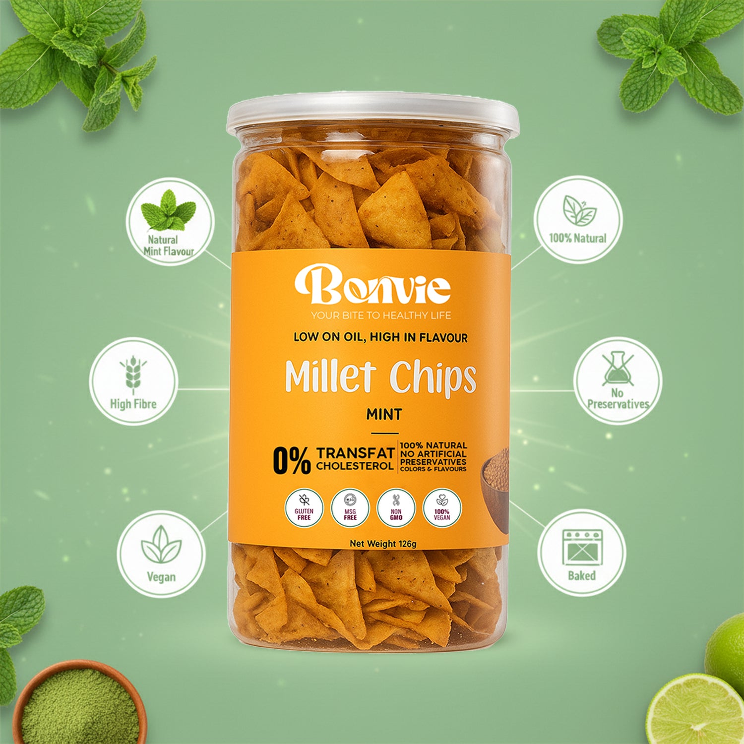 Millet Chips-Mint