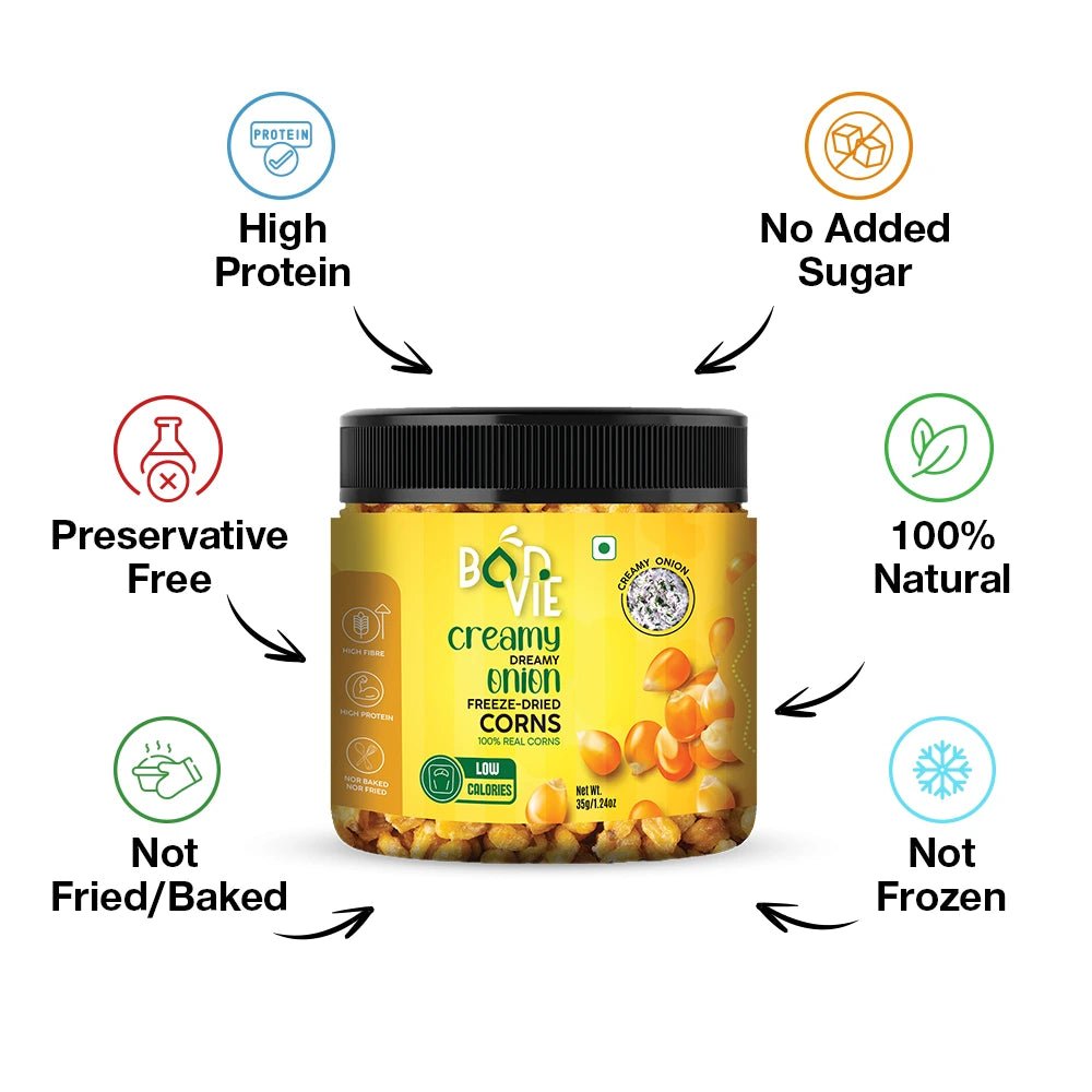 Creamy Dreamy Onion Freeze-Dried Corns 35gm