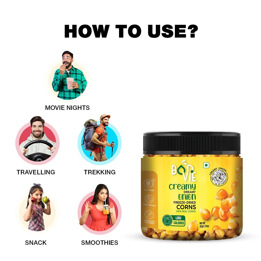 Creamy Dreamy Onion Freeze-Dried Corns 35gm