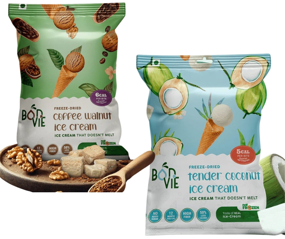 Coconut & Coffee-Walnut Ice Cream Snack (20gm each)