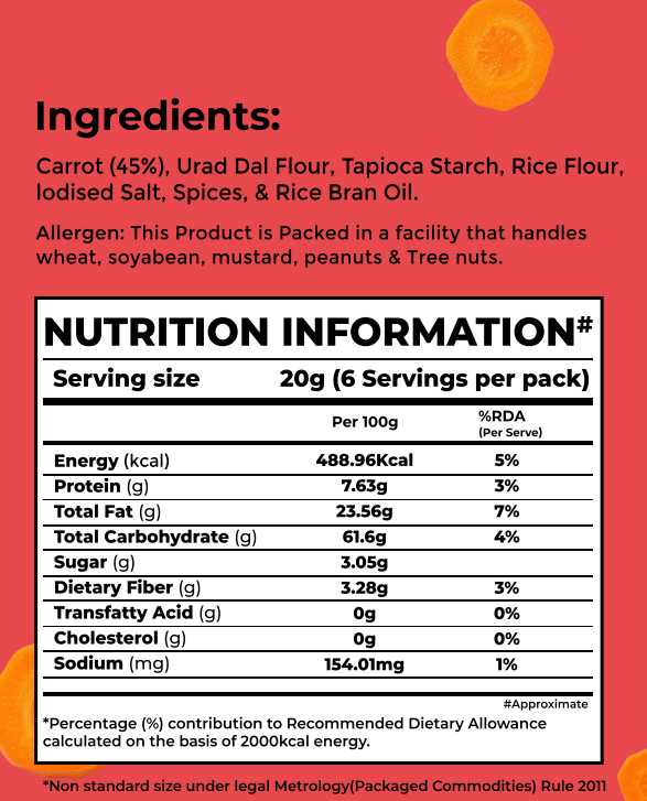 Carrot Chips Masala