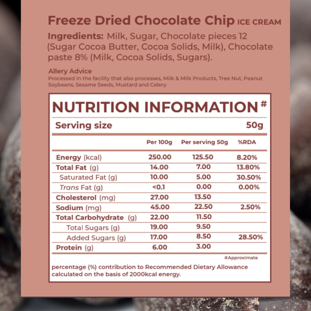 Freeze Dried Choco Bite Ice Cream