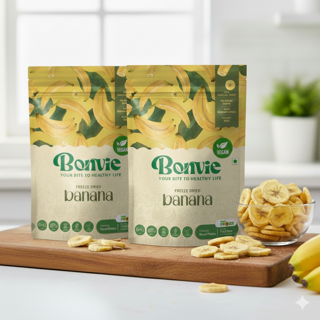 Freeze Dried Banana Snacks - Pack Of 2