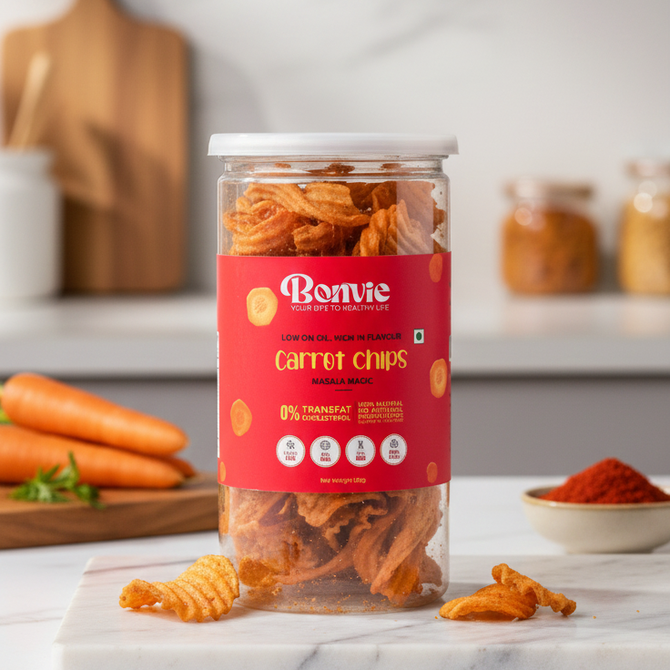 Carrot Chips - Masala Magic