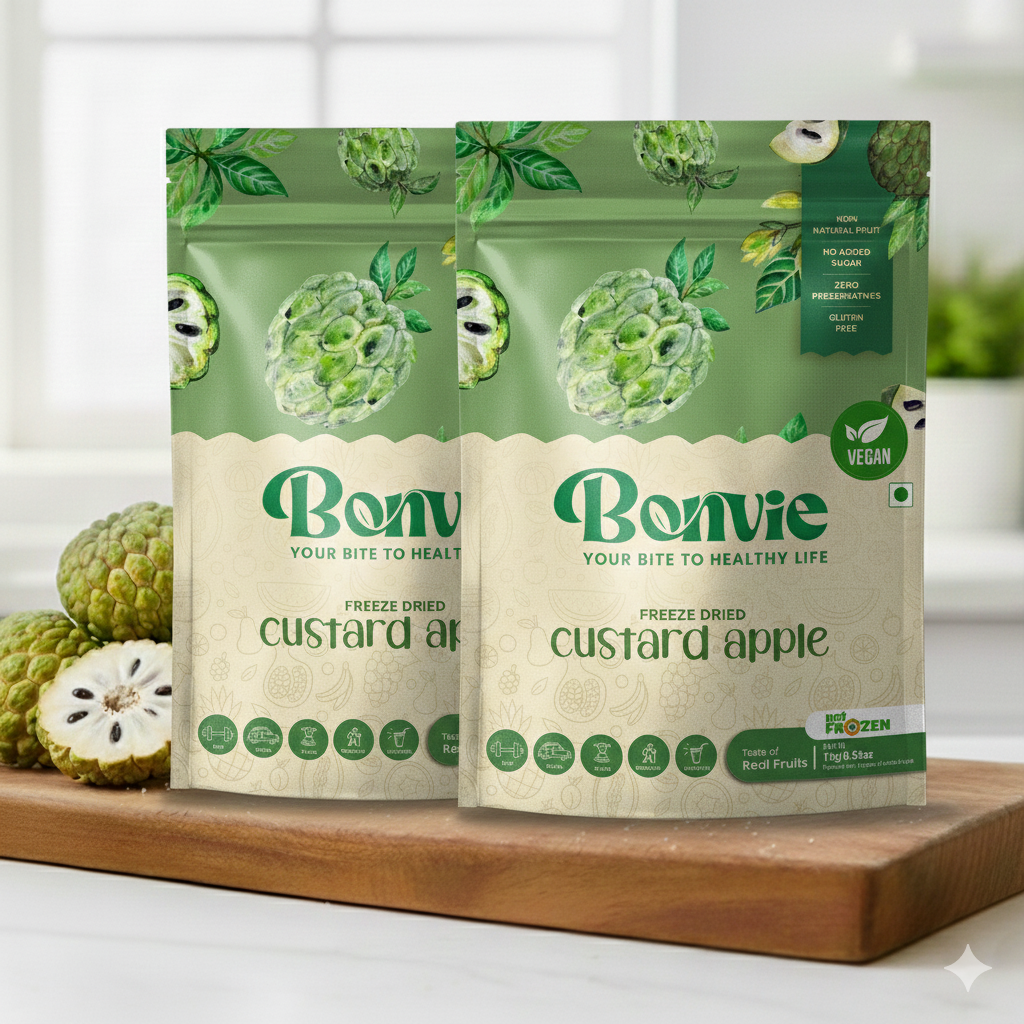 Freeze Dried Custard Apple Snacks - Pack 2