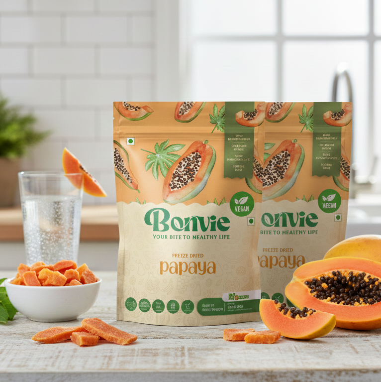 Freeze Dried Papaya Snacks - Pack Of 2