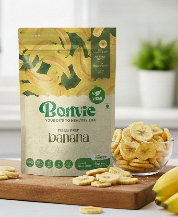 Freeze Dried Banana Snacks