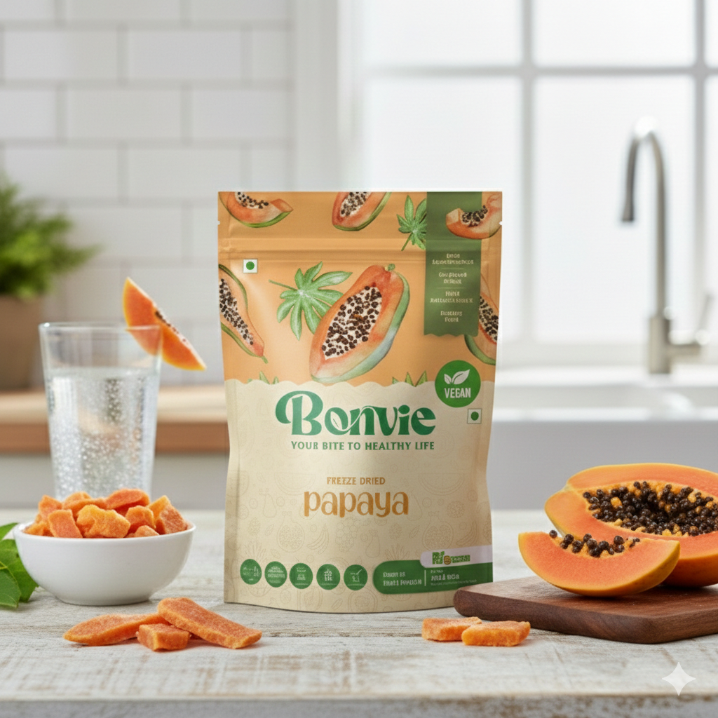 Freeze Dried Papaya Snacks
