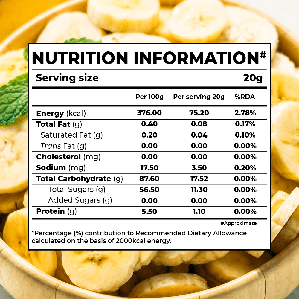 Freeze Dried Banana Snacks - Pack Of 2