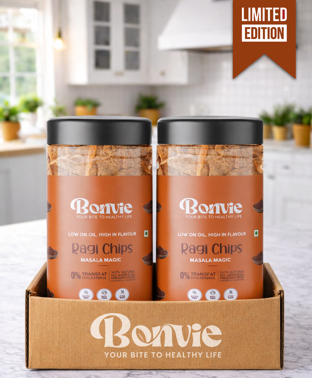 Limited Edition Ragi Chips - Masala Magic 100gms (Pack of 2)