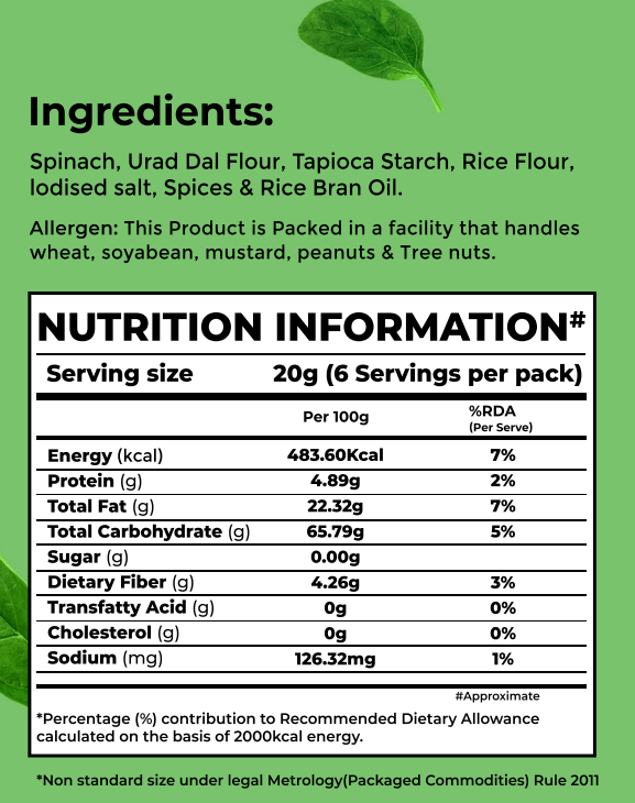 Spinach Chips Masala