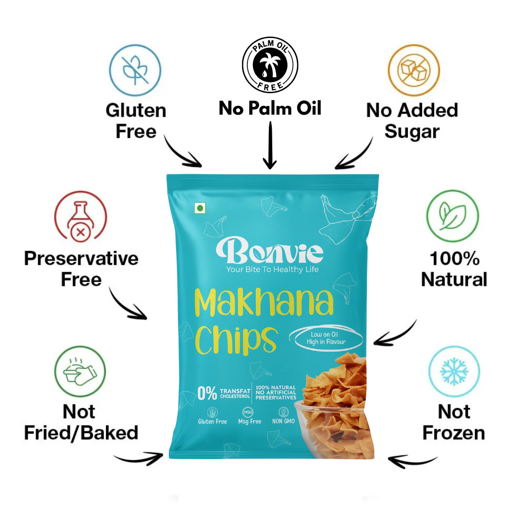 low calorie makhana chips