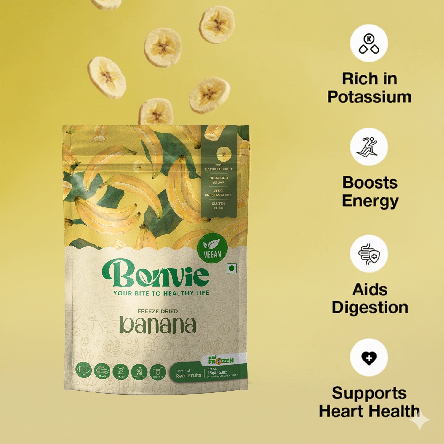 Freeze Dried Banana Snacks - Pack Of 2