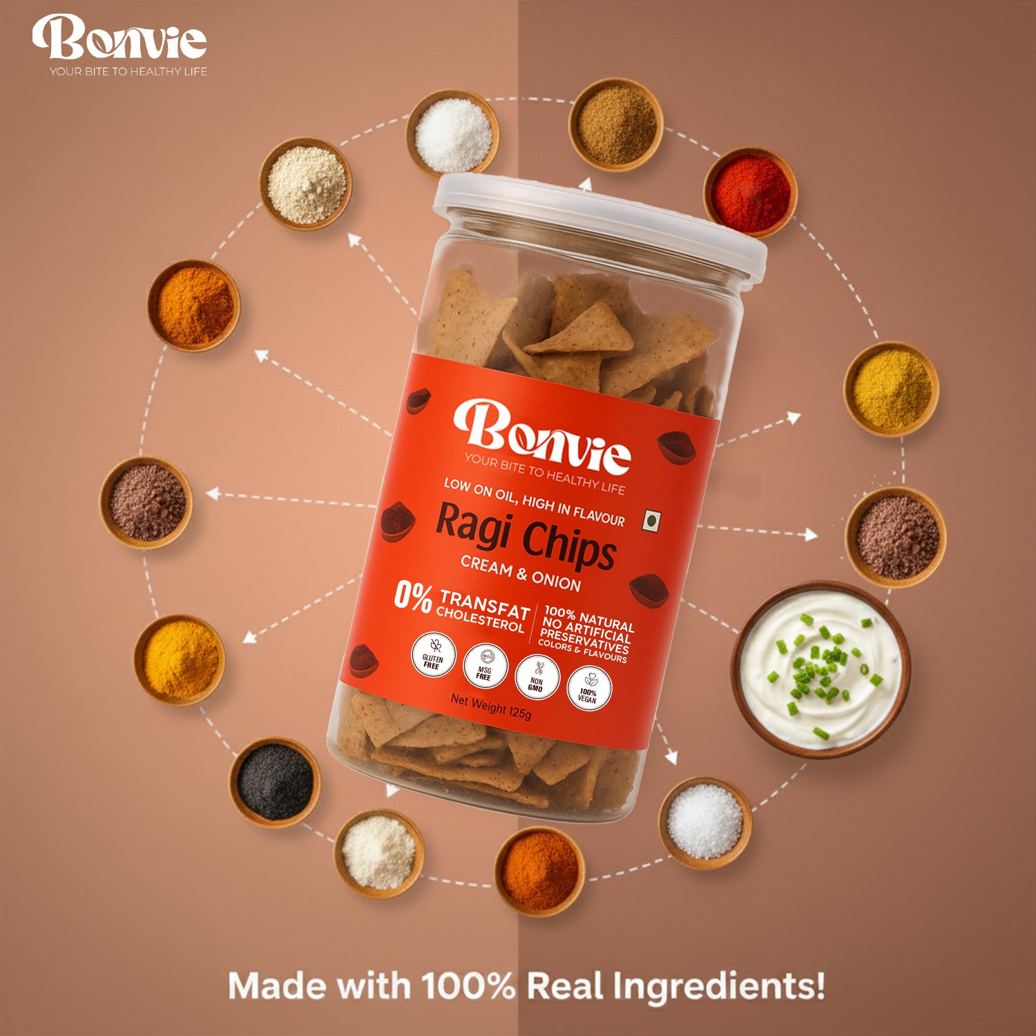 Ragi Chips - Cream & Onion