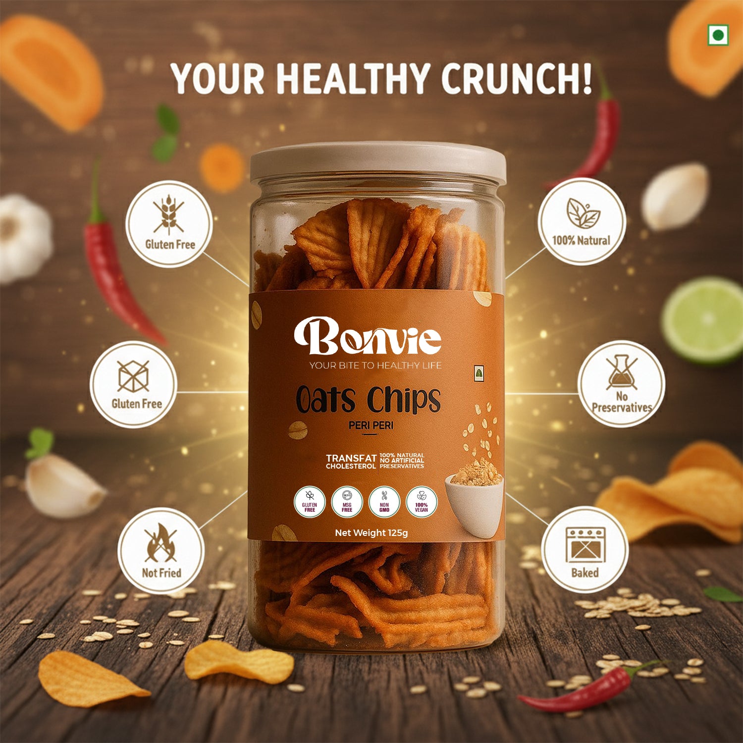 Oats Chips-Peri Peri