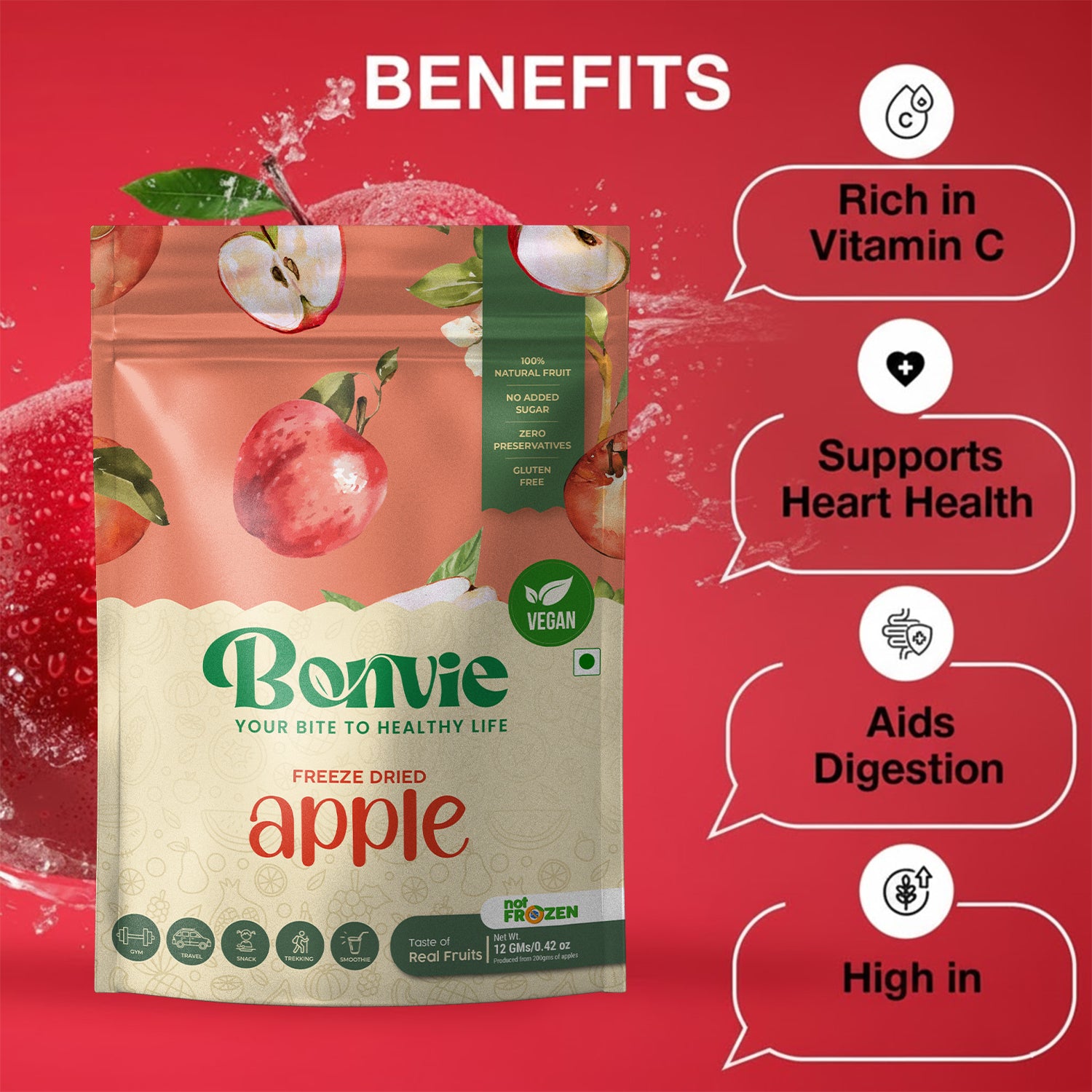 Freeze Dried Apple Snacks - Pack Of 2