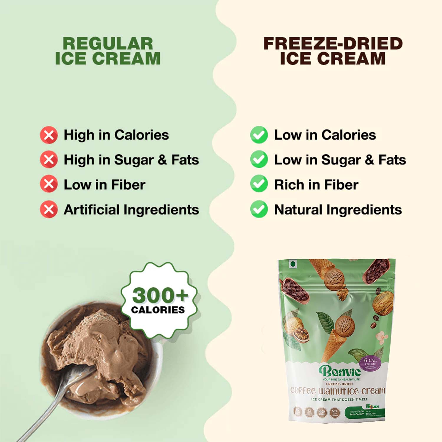 Freeze Dried Coffee Walnut Ice Cream