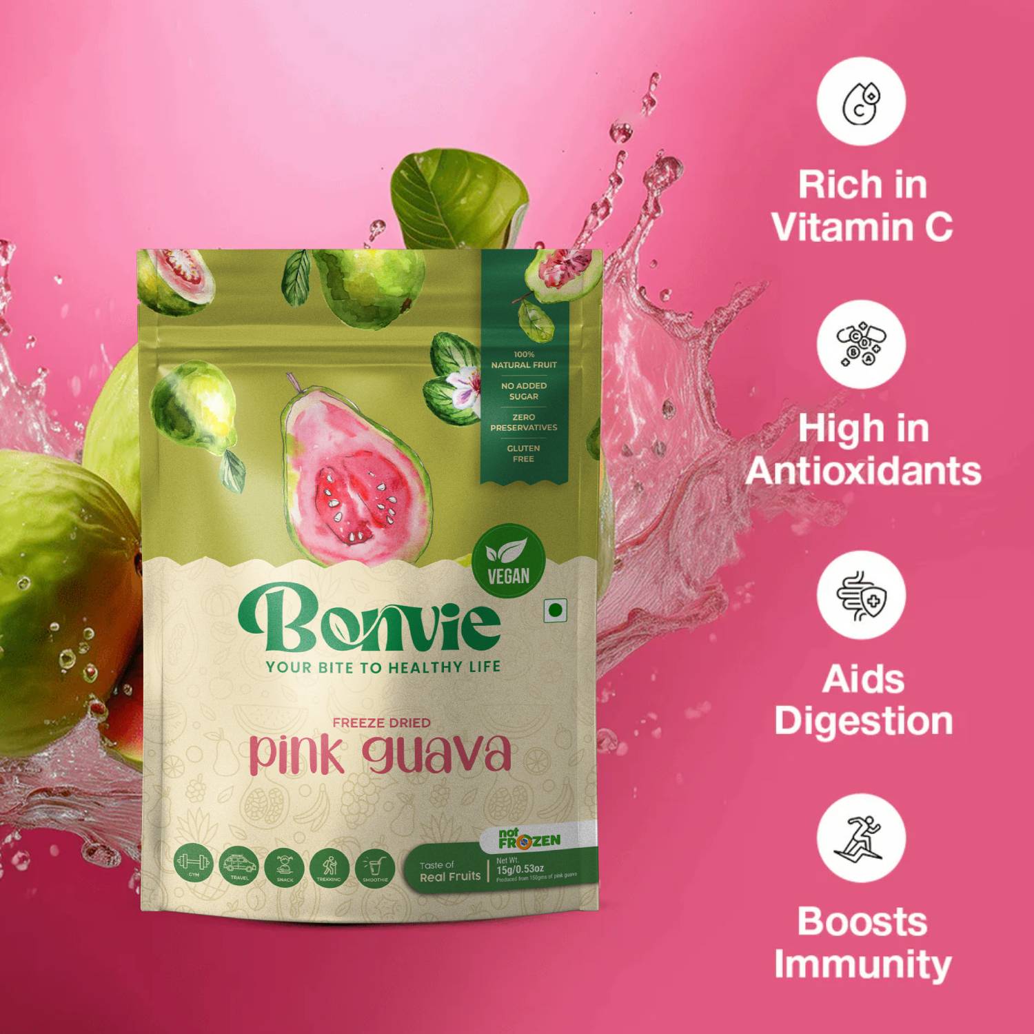 Freeze Dried Guava Snacks - Pack Of 2