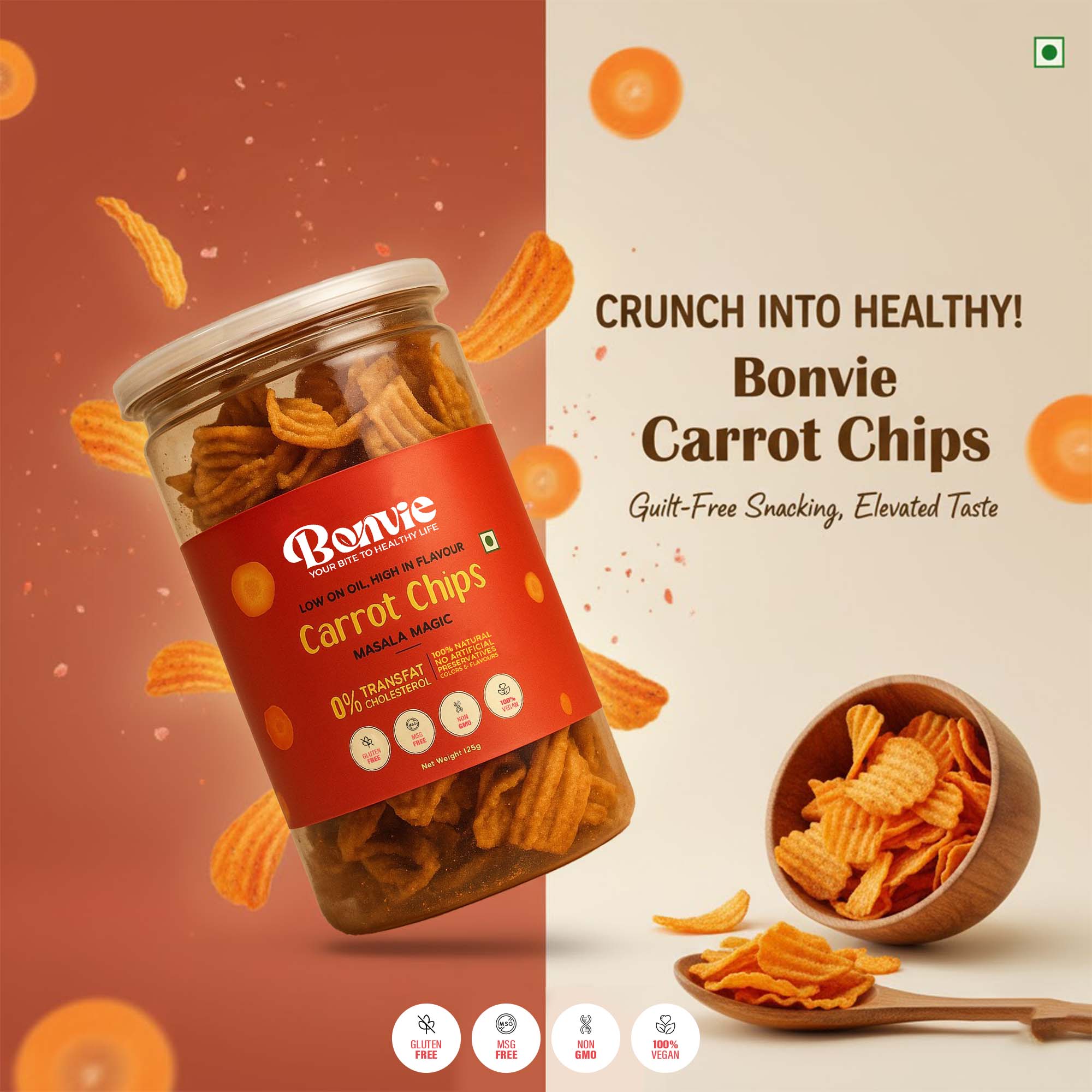 Carrot Chips - Masala Magic