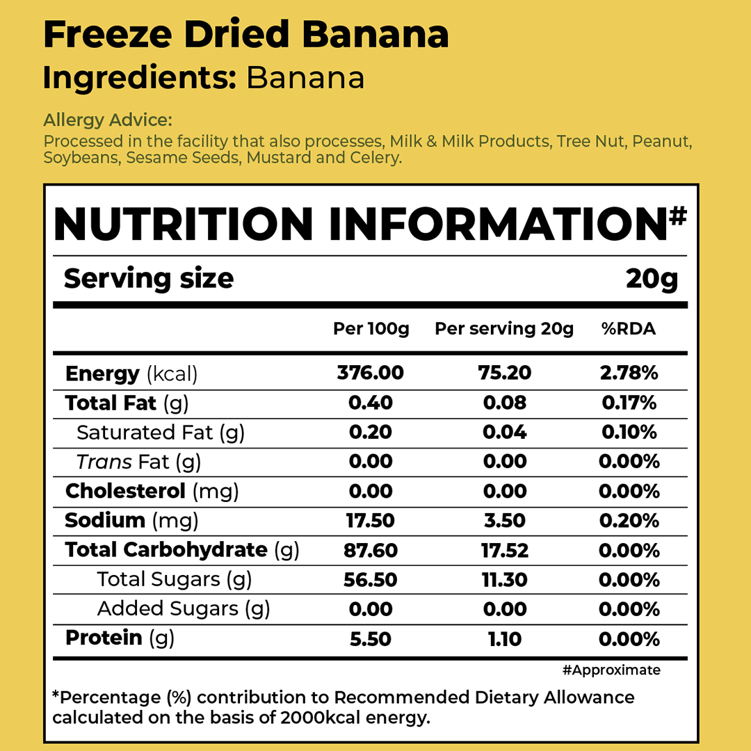 Freeze Dried Banana